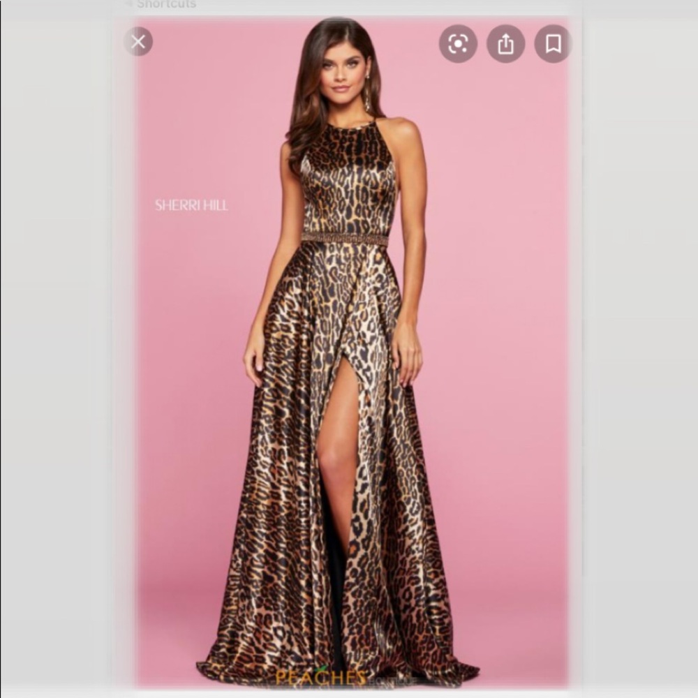 Sherri Hill Leopard prom dress